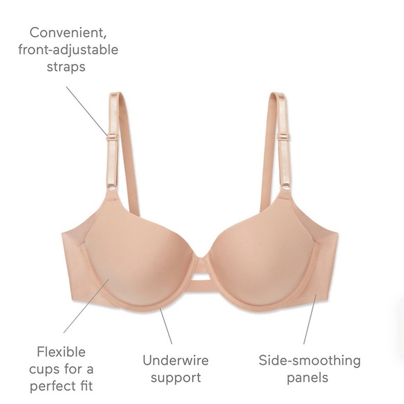 Warner’s No side Effects Underwire Bra-36D - Picture 4 of 6